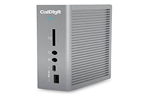 CalDigit TS3 Plus - Thunderbolt Station 3 (0.7M) Kabel - 85 W Aufladen, 7 x USB 3.1 Anschlüsse, USB-C Gen 2, DisplayPort, UHS-II SD-Kartensteckplatz, LAN (Space Grey)