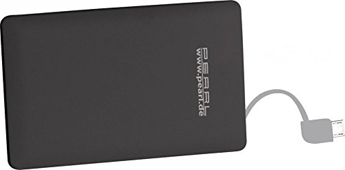 revolt Powerbank Scheckkarte: Ultra-Slim-Powerbank im Kreditkarten-Format, 2000 mAh, Micro-USB-Kabel (Powerbank Scheckkartenformat)