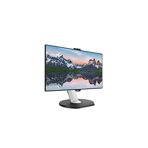 Philips 329P9H - 32 Zoll UHD USB-C Docking Monitor, Webcam, höhenverstellbar (3840x2160, 60 Hz, HDMI 2.0, DisplayPort, USB-C, RJ45, USB Hub) schwarz