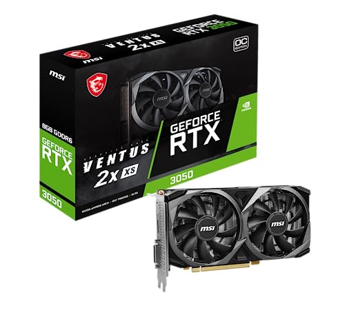 MSI GeForce RTX 3050 Ventus 2X XS 8G OC - 8GB GDDR6 Speicher, 128-bit, 14 Gbps