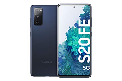 Samsung Galaxy S20 FE 5G, Android Smartphone, 6,5 Zoll Super AMOLED Display, 4.500 mAh Akku, 128 GB/6 GB RAM, Handy in 6 tollen Farben, Dunkelblau, 36 Monate Herstellergarantie [Exklusiv bei Amazon]
