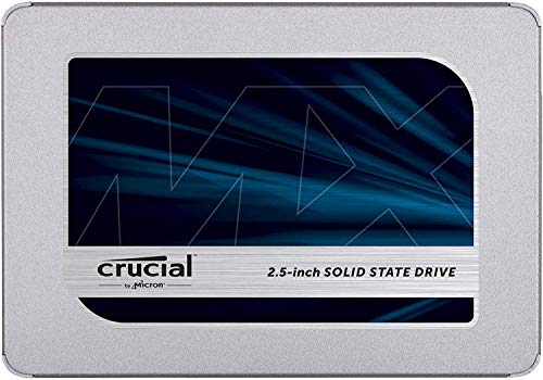 Crucial MX500 500GB CT500MX500SSD1(Z)-bis zu 560 MB/s (3D NAND, SATA, 2,5 Zoll, Internes SSD)Festkörper-Laufwerk