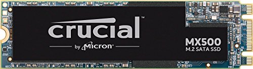 Crucial MX500 500GB CT500MX500SSD4-bis zu 560 MB/s (3D NAND, SATA, M.2 Type 2280SS, Internes SSD)