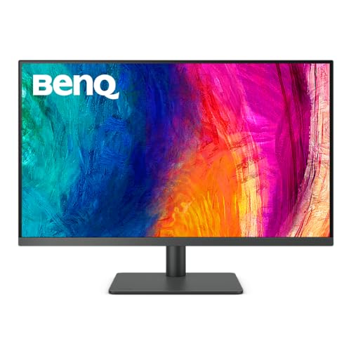 BenQ PD3205U Grafiker Monitor (AQCOLOR Technologie, 32 Zoll, 4K UHD, IPS, USB-C Charging, DP / HDMI, KVM,Hardware kalibriert, Höhenverstellbar), MacBook kompatibel, Schwarz