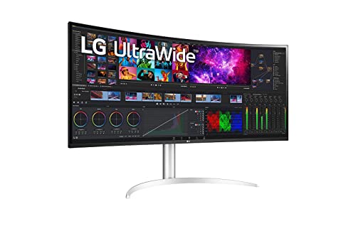 LG UltraWide Curved Monitor 40WP95X-W 39,7 Zoll (101 cm), WUHD-5K2K-Auflösung mit 5120 x 2160 px, 21:9, TFT-LCD, HDR10, Thunderbolt 4 - Weiß