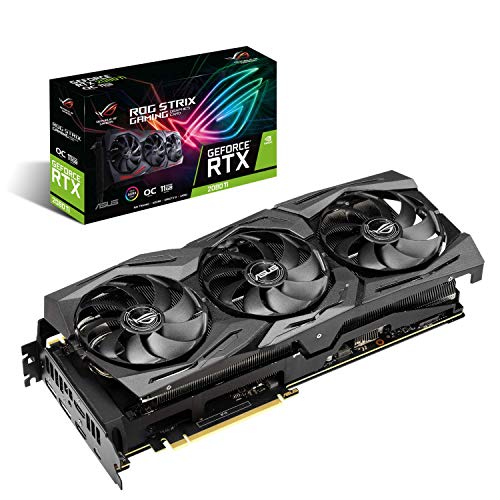 ASUS ROG STRIX NVIDIA GeForce RTX 2080 Ti OC 11G Gaming Grafikkarte (PCIe 3.0, 11GB DDR6 Speicher, HDMI, Displayport, USB Type-C)